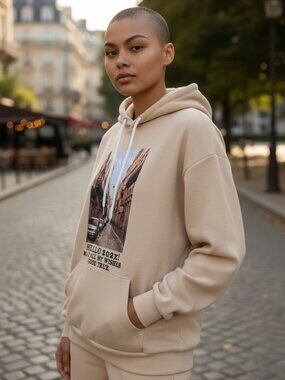 Paris France Graphic Hoodie Men’s/Unisex size M (A1)